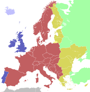 timezones in europe